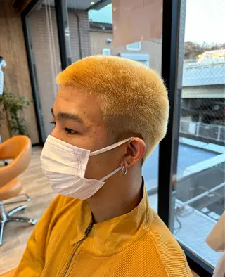 カラー メンズ 髪質改善&ストレート ✂︎鈴木青樹のヘアスタイル