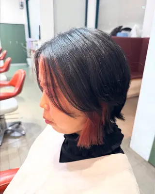 ミディアム カラー 大塚 しおりのヘアスタイル