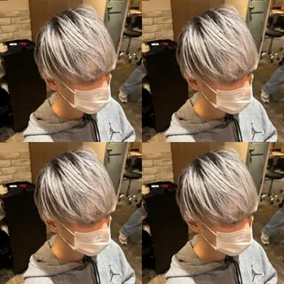 カラー メンズ レイヤー×艶髪特化 マネージャー安藤光司のヘアスタイル