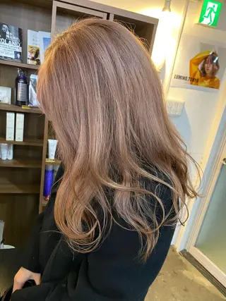 ロング カラー ヘアアレンジ 【艶髪×韓国風】 毛流れ職人 RYOのヘアスタイル