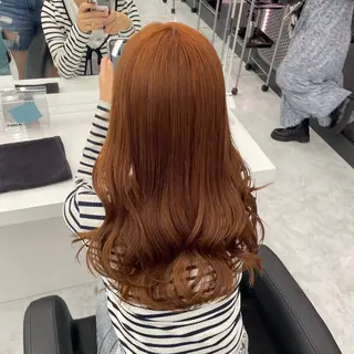 セミロング カラー 💖似合わせカラー レイヤー💖縮毛矯正のヘアスタイル