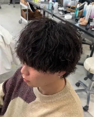 カラー パーマ メンズ メンズカット🐺 パーマ特化🔥舜のヘアスタイル