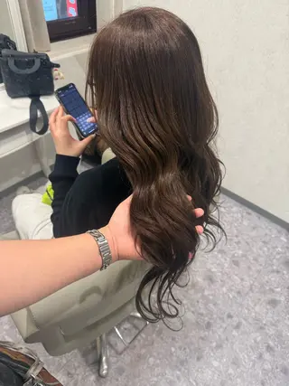 カラー 🩵たくみハイトーン カラー.エクステ🩵のヘアスタイル