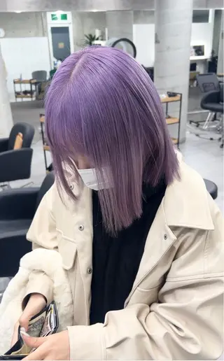 ミディアム azusa/心斎橋/ ハイトーンカラーのヘアスタイル