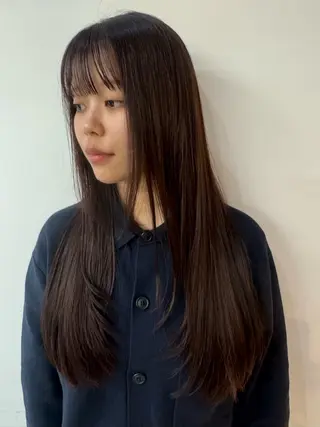 ロング fil横浜 髪質改善トリートメント/縮毛矯正/韓国レイヤーカット【フィル】所属・韓国式パーマ🔥 ブリーチ🔥TOMOのヘアスタイル