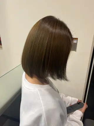 ミディアム カラー ☘️上村 ☘️髪質 改善/透明感カラーのヘアスタイル