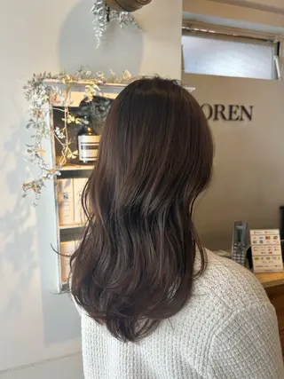 ロング カラー LOREN 自由が丘所属・🍋藤間 妃南🍋のヘアスタイル