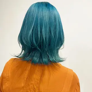 ミディアム カラー ヘアアレンジ satsuki 暖色・ブラウンカラーのヘアスタイル