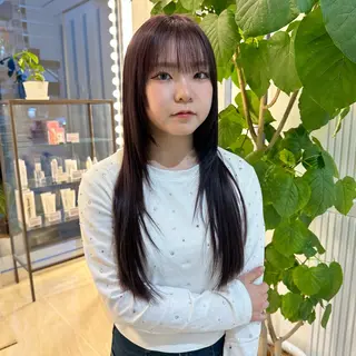 ロング カラー KOGA／ パーマモデル募集のヘアスタイル