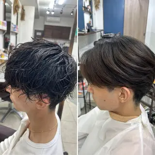 パーマ メンズ ダブルスキルエクステ /羽エクステ白石宇由のヘアスタイル
