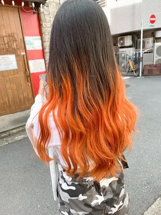 ロング カラー 薄田 珠美のヘアスタイル