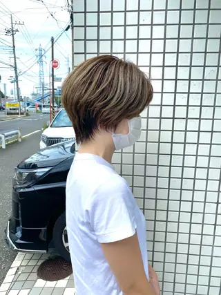 ショート カラー 🗻飯田誠也🗻 カットカラー得意のヘアスタイル