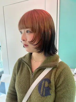 ミディアム 💥ウルフカット デザインあんな💥のヘアスタイル