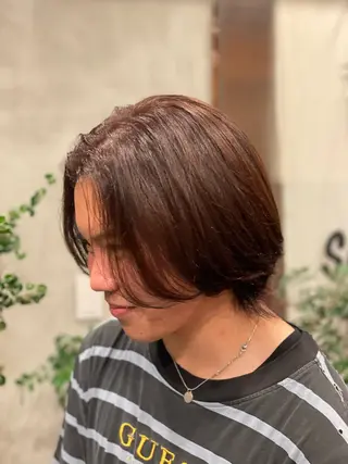メンズ メンズ🫧ハイトーン 池田梨紗のヘアスタイル