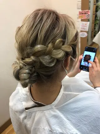 ヘアアレンジ 菊地 真優のヘアスタイル