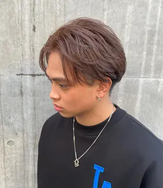 カラー メンズ 🦄垢抜けボブ特化× 暖色カラー未来🦄のヘアスタイル