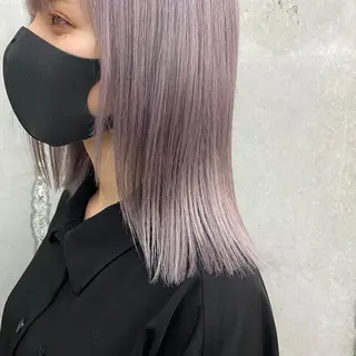 セミロング ハイトーン/デザイン hirokiのヘアスタイル