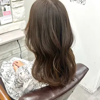 ロング カラー 天王寺韓国ヘア 小山歓実のヘアスタイル