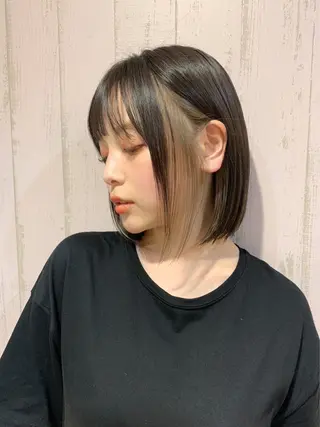 ミディアム カラー 髪質改善☆ 縮毛矯正miyuのヘアスタイル