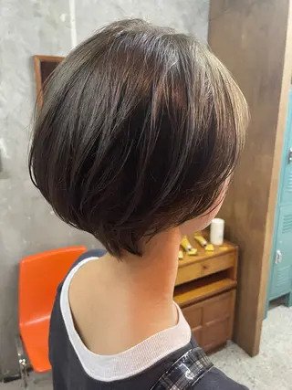 ショート カラー 【透明感ツヤカラー】 三浦寛之のヘアスタイル
