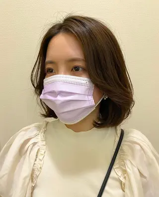 ショート カラー レイヤーと顔まわり 大好き❣️関口拓馬のヘアスタイル