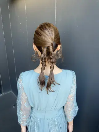セミロング カラー ヘアアレンジ 憧れの艶ハイトーンへ 🌙サイダサキのヘアスタイル
