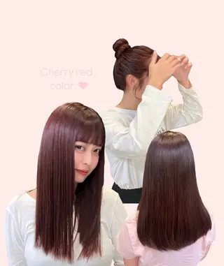 セミロング カラー yuuri🎀/大宮 /韓国ヘア/レイヤーのヘアスタイル