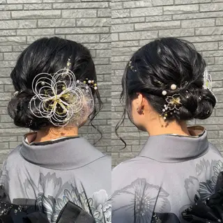 ミディアム ヘアアレンジ NAGASHIMA RINAのマツエク・マツパデザイン
