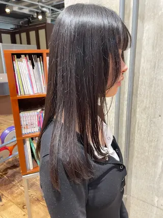 セミロング 🪿透明感/艶カラー ﾜﾀﾅﾍﾞｱｵｲのヘアスタイル