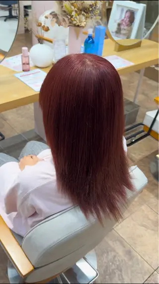 ミディアム カラー heel SENGAWAのヘアスタイル