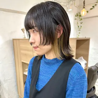 ミディアム カラー 銀座No.1髪質改善 縮毛矯正/本木のヘアスタイル