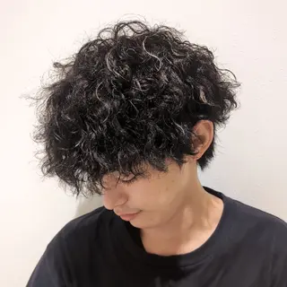 カラー パーマ ショート メンズ 田端みおと🐱 SoZoBridgeのヘアスタイル