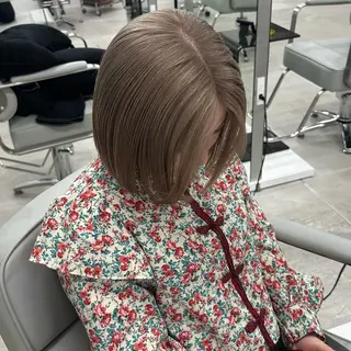 ミディアム カラー REAL 心斎橋所属・ブリーチ/ベージュ /natsumiのヘアスタイル