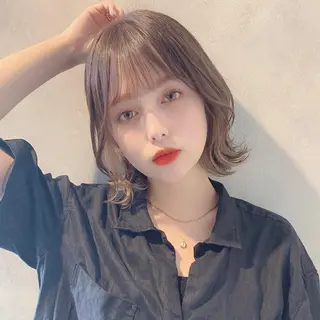ミディアム カラー ✨️美髪矯正×似合わ せ艶カラー✨藤田透のヘアスタイル