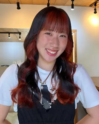 ロング 暖色カラー/レイヤー カット☁️MEI☁️のヘアスタイル