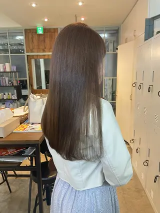 ロング カラー 【完全個室】髪質改善 暖色カラー/山崎唯奈のヘアスタイル
