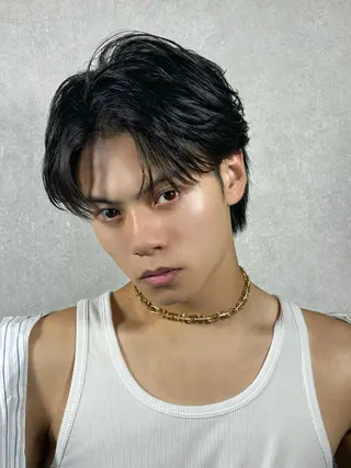 ショート メンズ ✨️センターパート/ 曲がる縮毛矯正✨️のヘアスタイル