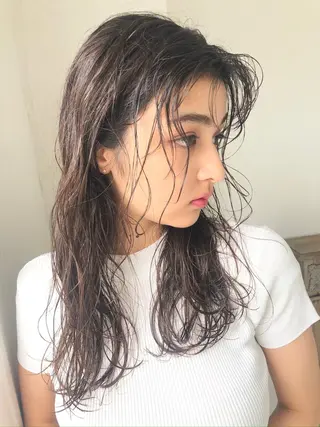 ロング カラー 舘野 太嘉宏のヘアスタイル
