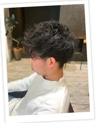 ミディアム カラー パーマ ヘアアレンジ メンズ キッズ ネイル マツエク・マツパ EnBlesS西宮 マンツーマン神道有基のヘアスタイル