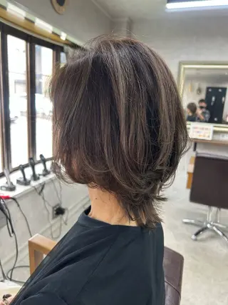 ミディアム カラー Lien 深井店のヘアスタイル