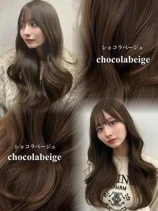 ロング カラー レイヤーカット顔周り /アレンジ伊藤彪真のヘアスタイル