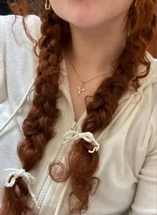 セミロング カラー パーマ ヘアアレンジ 表参道🌿赤み消し カラー/チナツのヘアスタイル