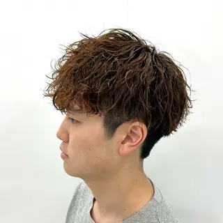 ショート パーマ メンズ 【メンズパーマ特化】 🍏網中勇喜のヘアスタイル