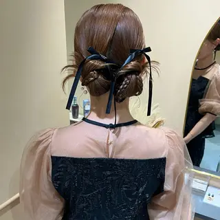 セミロング ヘアアレンジ 🫧tomoka 透明感カラー🫧のヘアスタイル