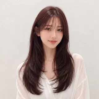ロング カラー 佐藤 舞のヘアスタイル