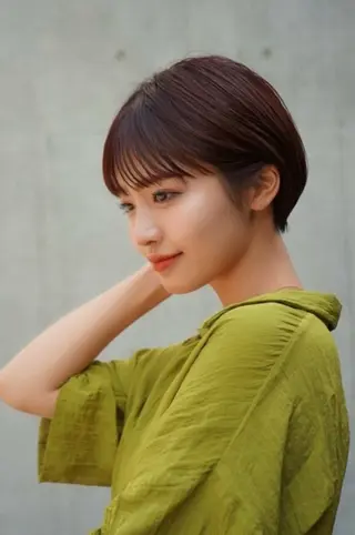 ショート 似合わせカット‪// 鶴我万唯華のヘアスタイル