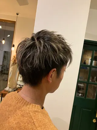 ショート カラー メンズ 清水 美香のヘアスタイル