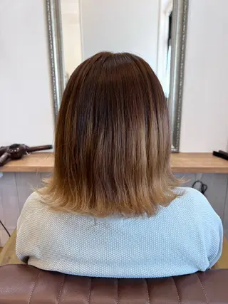 ミディアム カラー 🐰ハイトーンカラー 畠山 渡🐰のヘアスタイル