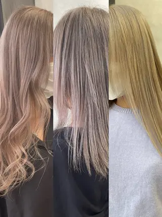 セミロング カラー メンズ多数⚡ブリーチ 特化💚Acchonのヘアスタイル