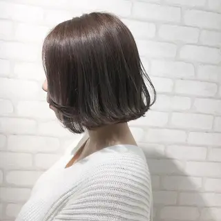ミディアム カラー モテ前髪 タゴメ シンヤのヘアスタイル